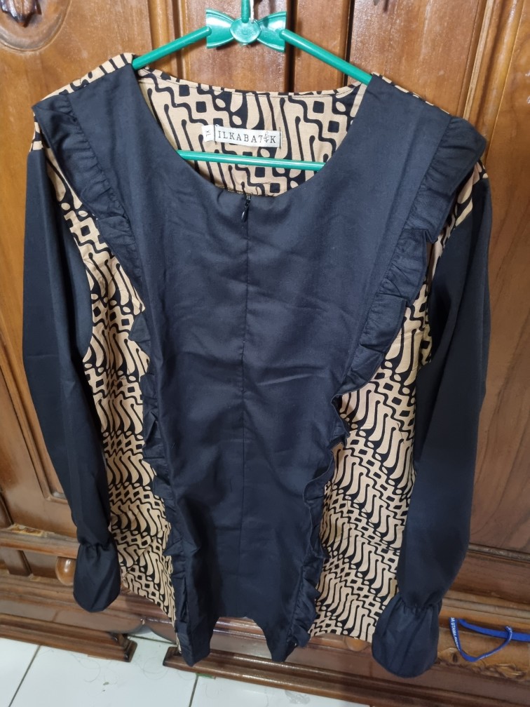 Atasan Batik Wanita Illona Black Busui 9173