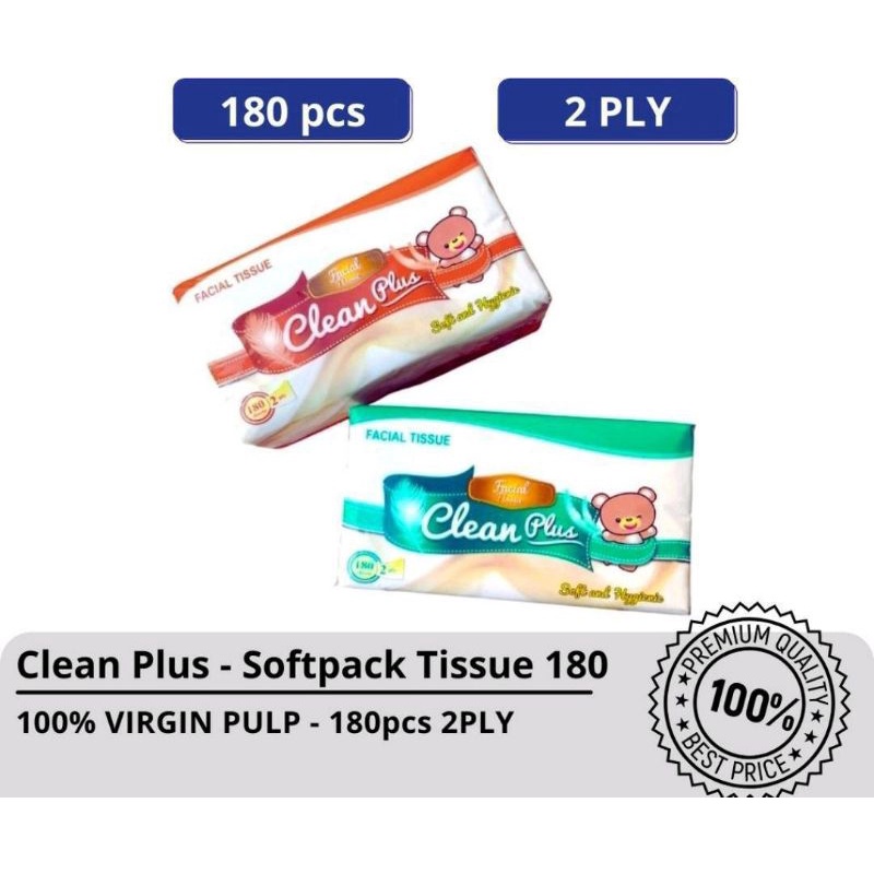 ✨ FSFF ✨ Tisu Tissue Clean Plus 180 sheets