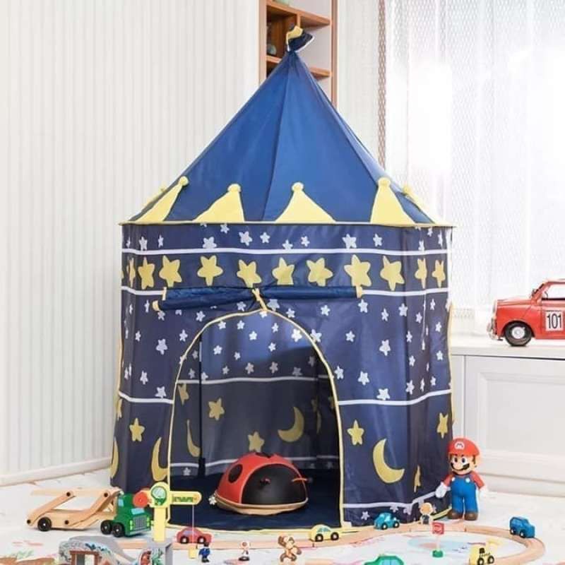 Tenda Mahkota Anak Bermain Camping Indoor Outdoor Tenda Camping Anak tenda Praktis Tenda Anak Model / Rumah Tenda Bermain Princess Castle / Tenda Castle Jumbo