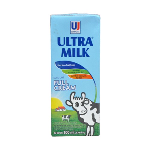 

SUSU ULTRA MILK PLAIN 200ML PAKET 3PCS