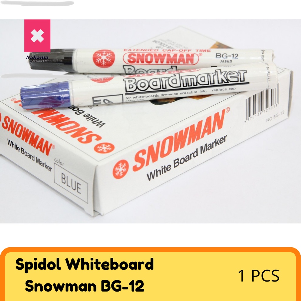 

Spidol Whiteboard Marker Snowman BG-12