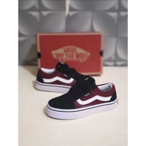 SEPATU ANAK VANS OLD SKOOL KIDS VELCRO PEREKAT