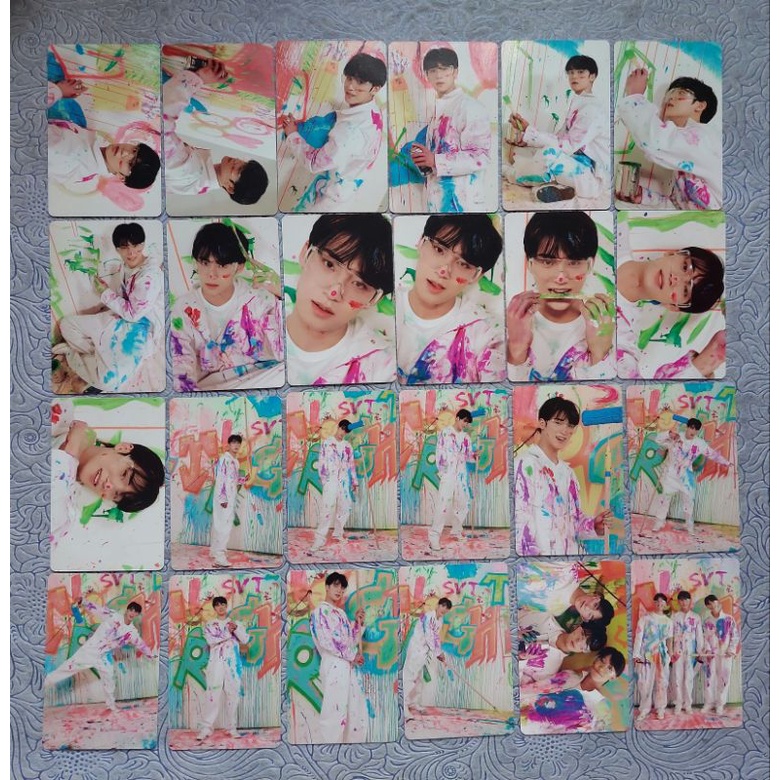 Official Photocard Mingyu Seventeen Face the Sun Carat Ver. Booklet pc