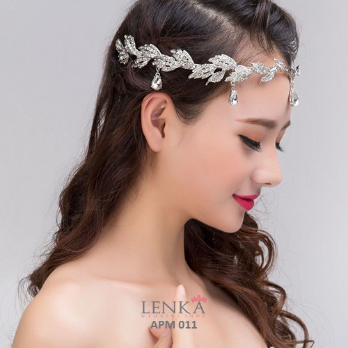 [BISA COD] AKSESORIS RAMBUT PERNIKAHAN PENGANTIN WEDDING PESTA TIARA APM011