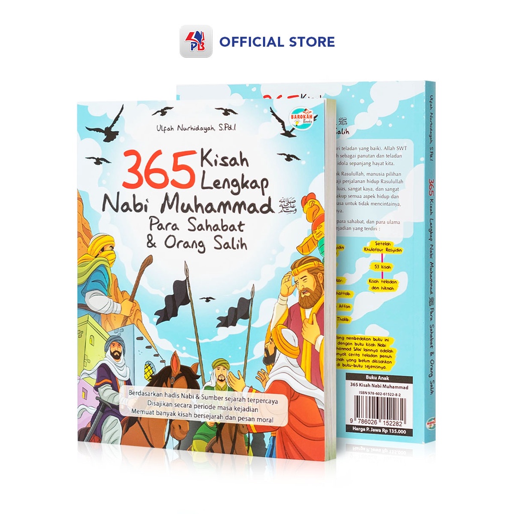 Buku Cerita Anak Bergambar Buku Cerita Anak Islami 365 Kisah Lengkap Nabi Muhammad Para Sahabat Orang Salih Magenta Media-0