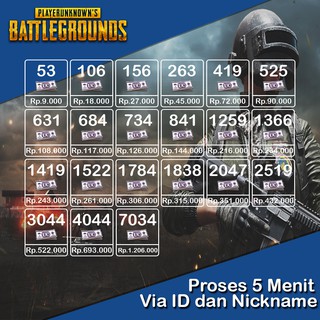 Top Up UC PUBG Mobile MURAH - 