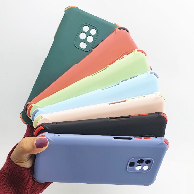 Xiaomi Redmi Note 9 Pro Softcase Candy Crack Macaron 2 Tone Plus Pelindung Camera