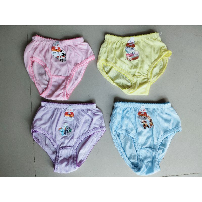 Celana Dalam Anak Perempuan umur 3-9tahun/CD anak cewek bahan katun soft dingin