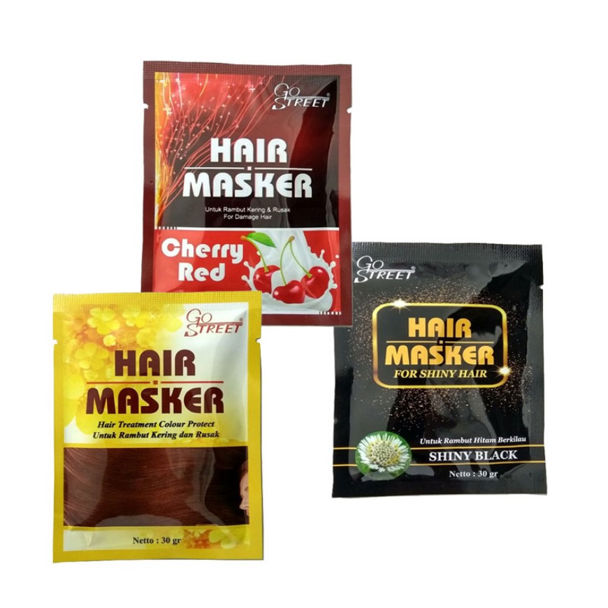 Jual ⭐BAGUS⭐ [SACHET] GO STREET HAIR MASK Masker Rambut 30GR Shopee Indonesia