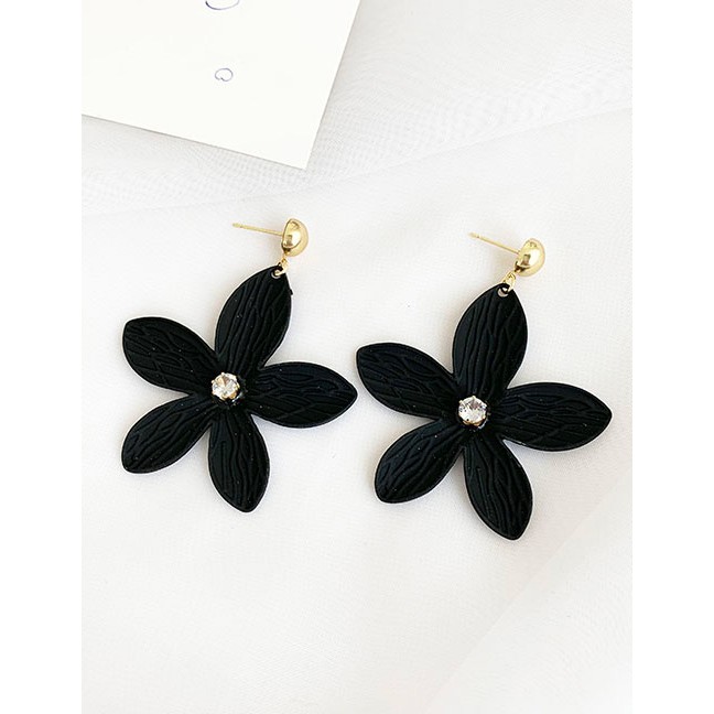 LRC Anting Tusuk Fashion Alloy Flower Earrings D63499