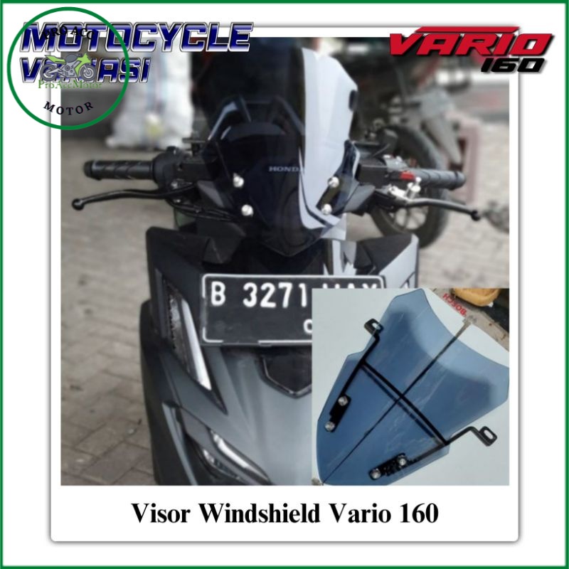 Visor Vario 160 Windshield Vario 160 Visor Penadah Angin Vario 160 PNP (COD)
