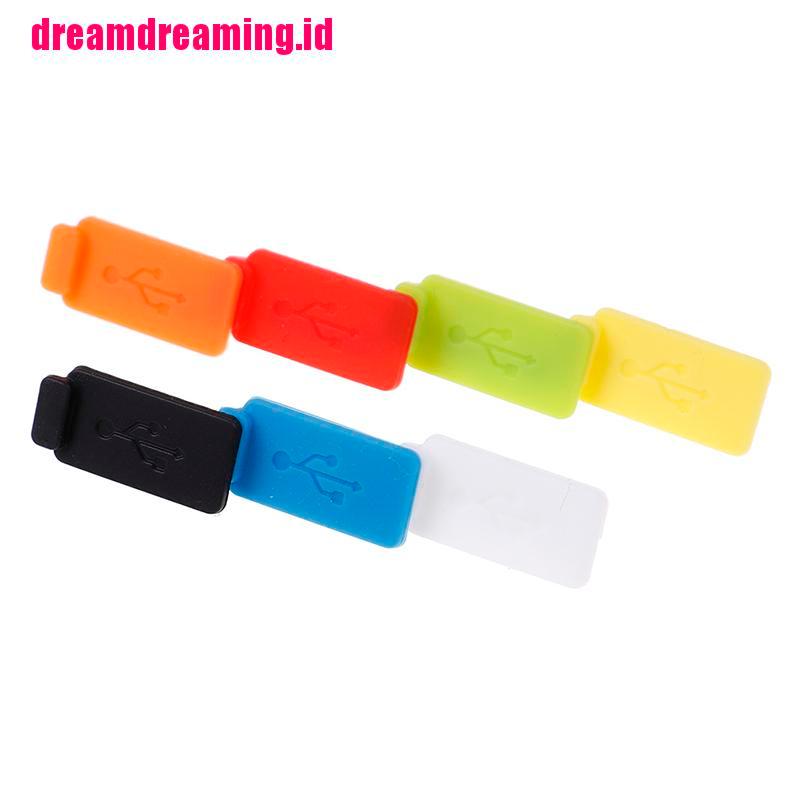 Ddid 5pcs Cover Penutup Port Charger Usb Universal Anti Debu