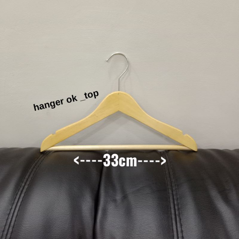 Hanger kayu Palang Anak ( Wood ) warna Natural / gantungan baju Anak( isi 1 BIJI )