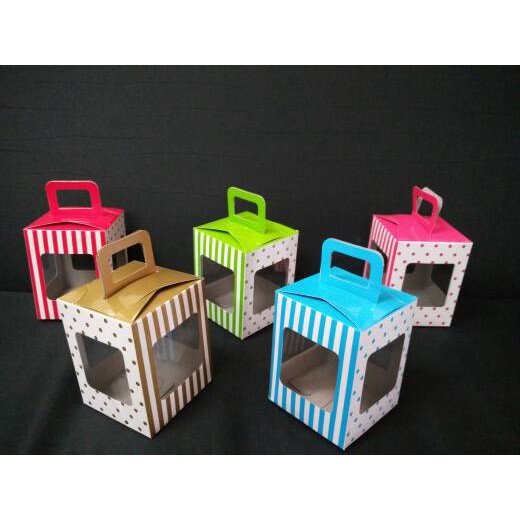 

Langsung Order Box Cupcake Dot Stripe terbaik