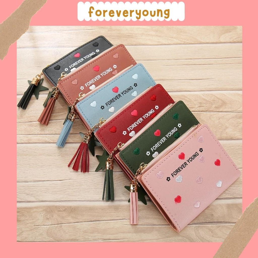 ( Fy ) COD MURAH!! Dompet Wanita Foreveryoung Dompet Import Murah Dompet Lipat Cantik Real Pict