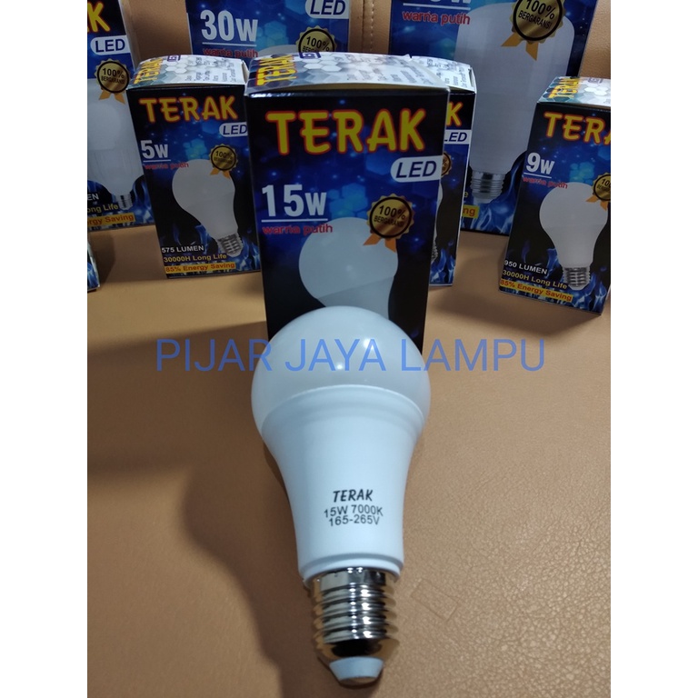 Lampu LED TERAK 15 watt Bohlam LED Rumah 15W Cahaya Putih Terang Murah Bagus