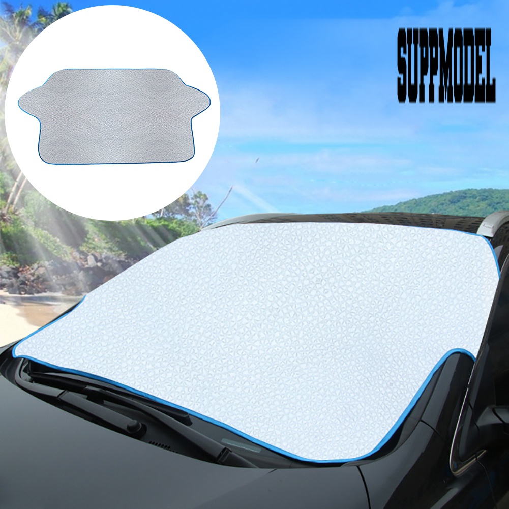 Cover Pelindung Kaca Depan Mobil Anti UV Bahan Aluminum Film