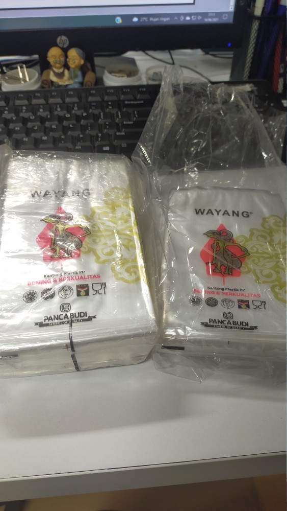 Pp Wayang Ukuran 10 X 15 Kantong Plastik Bening