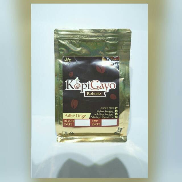 

KOPI ROBUSTA GAYO ADHE LINGE 100 GRAM. BUBUK / ROASTED BEAN