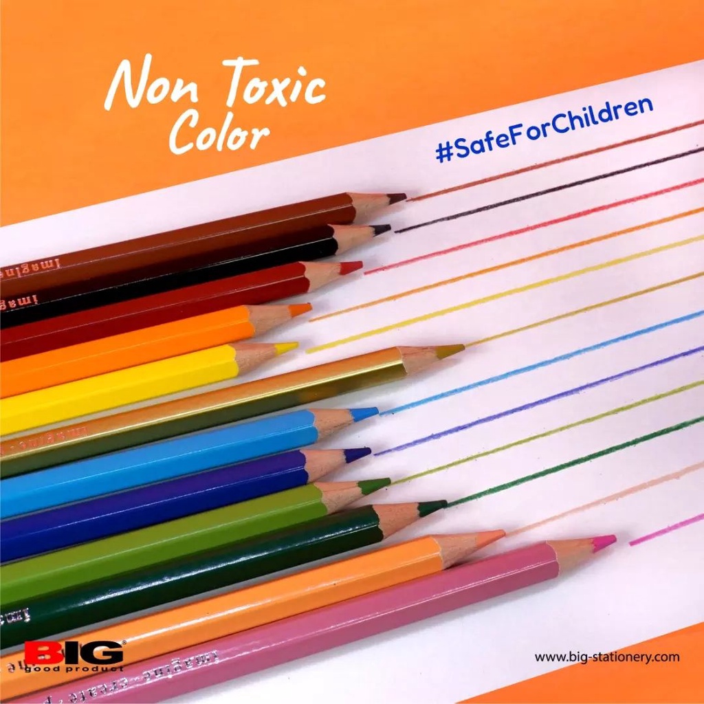 Pensil Warna BIG 12 Warna Panjang CP-5001
