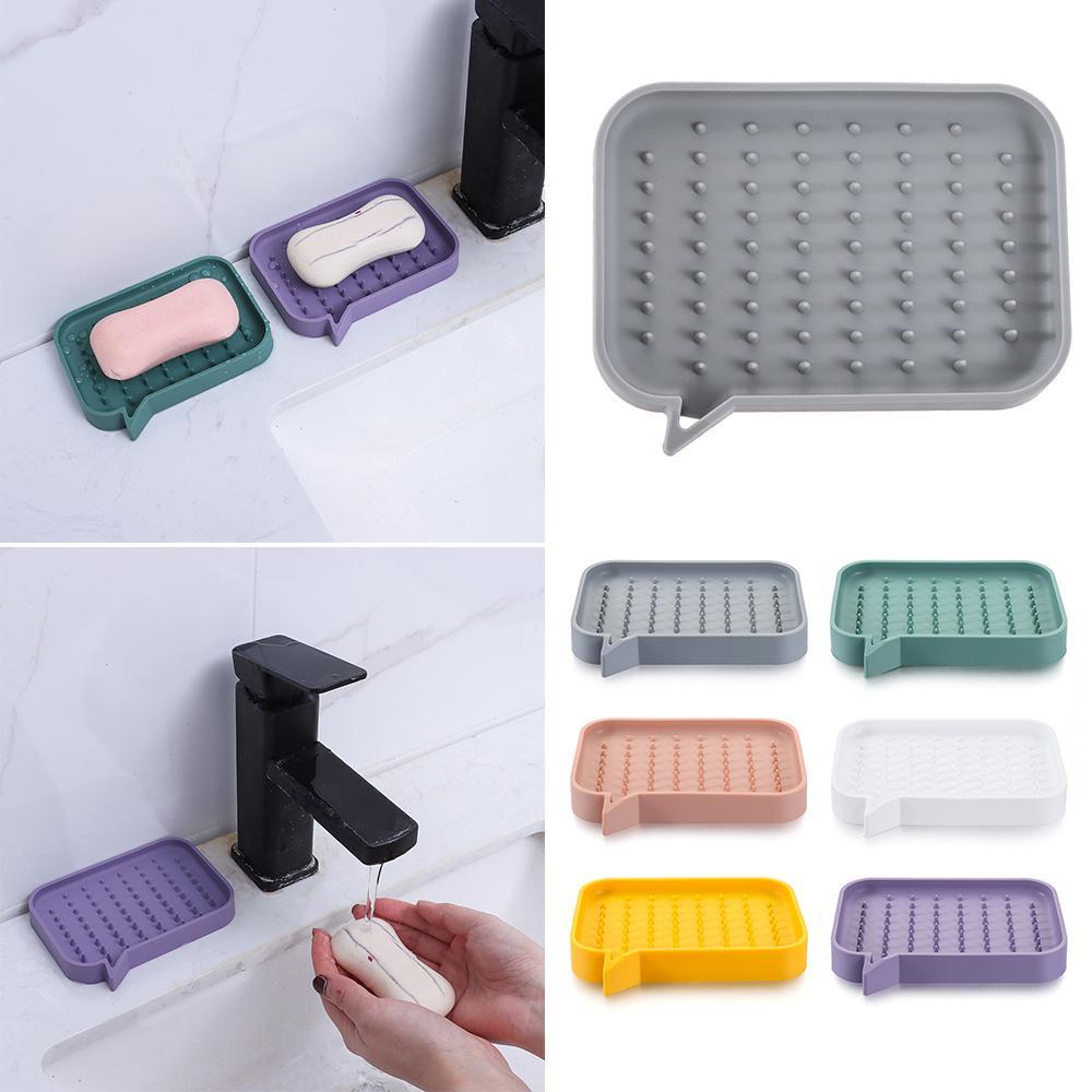 Piring Sabun Mandi Bentuk Bunga Bahan Silikon Anti Slip