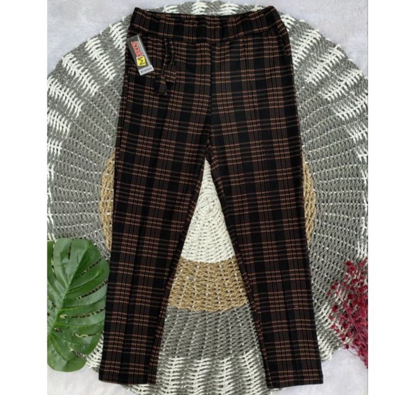 XX BAGGY KOTAK BASIC DOTY / CELANA TARTAN PANJANG / LUNA PANTS MOTIF KOTAK