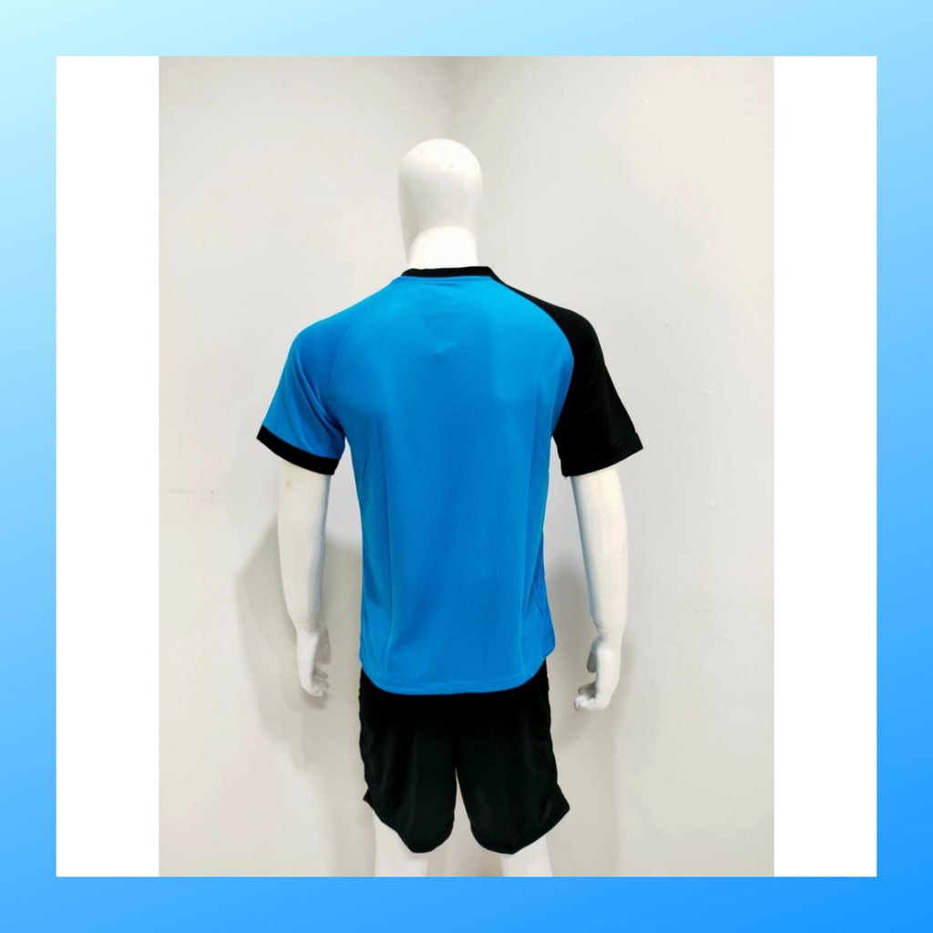 Kaos badminton pria jersey bulutangkis baju dan celana setelan wanita dewasa t-shirt outfit seragam jarsey kostum olahraga pakaian apparel sport jersy bulu tangkis casual jersi suit Y167 turqis polos