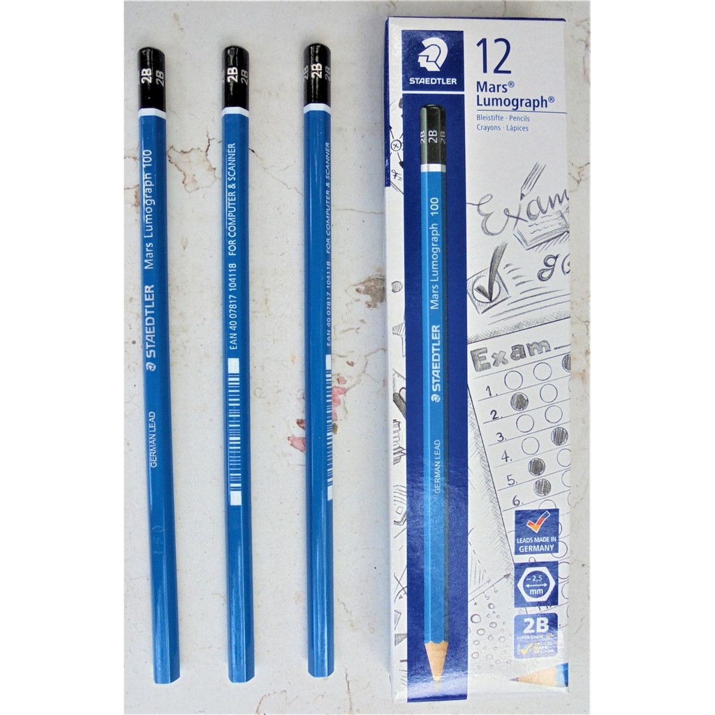 

Pensil Kayu Staedtler Lumograph 2B Biru