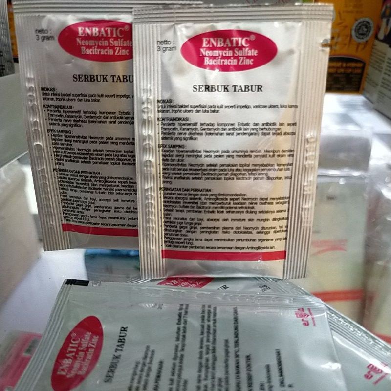 Enbatic powder untuk luka
