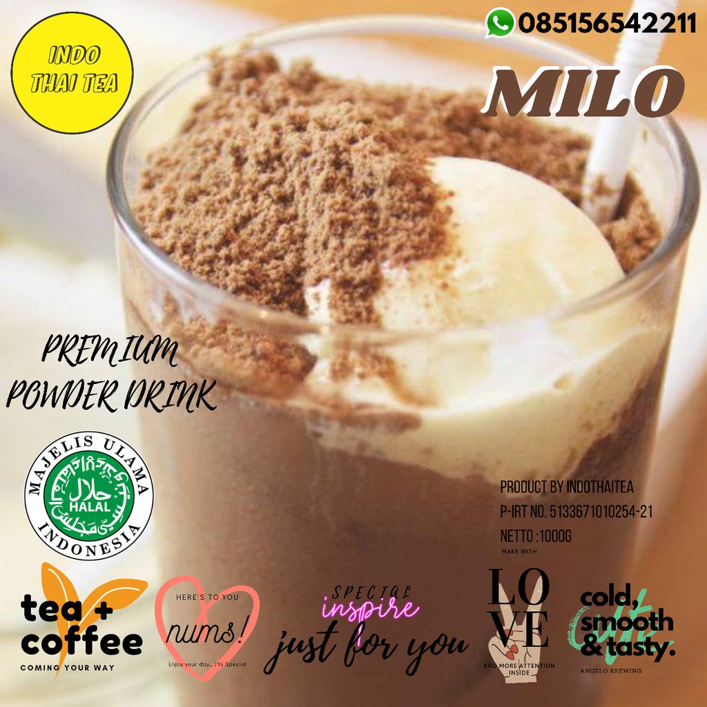 

Bubuk Minuman rasa Milo 1Kg 1000 gr / Bubuk Rasa Milo / Bubuk Minuman Rasa Milo / Bubuk Milo / Milo