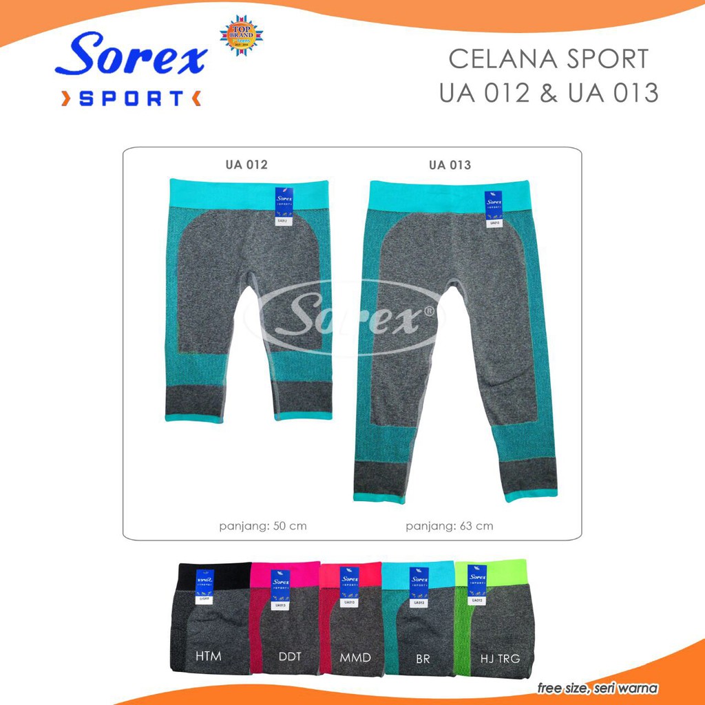 CELANA LEGGING SPORT WANITA 012 013 SOREX OBRAL