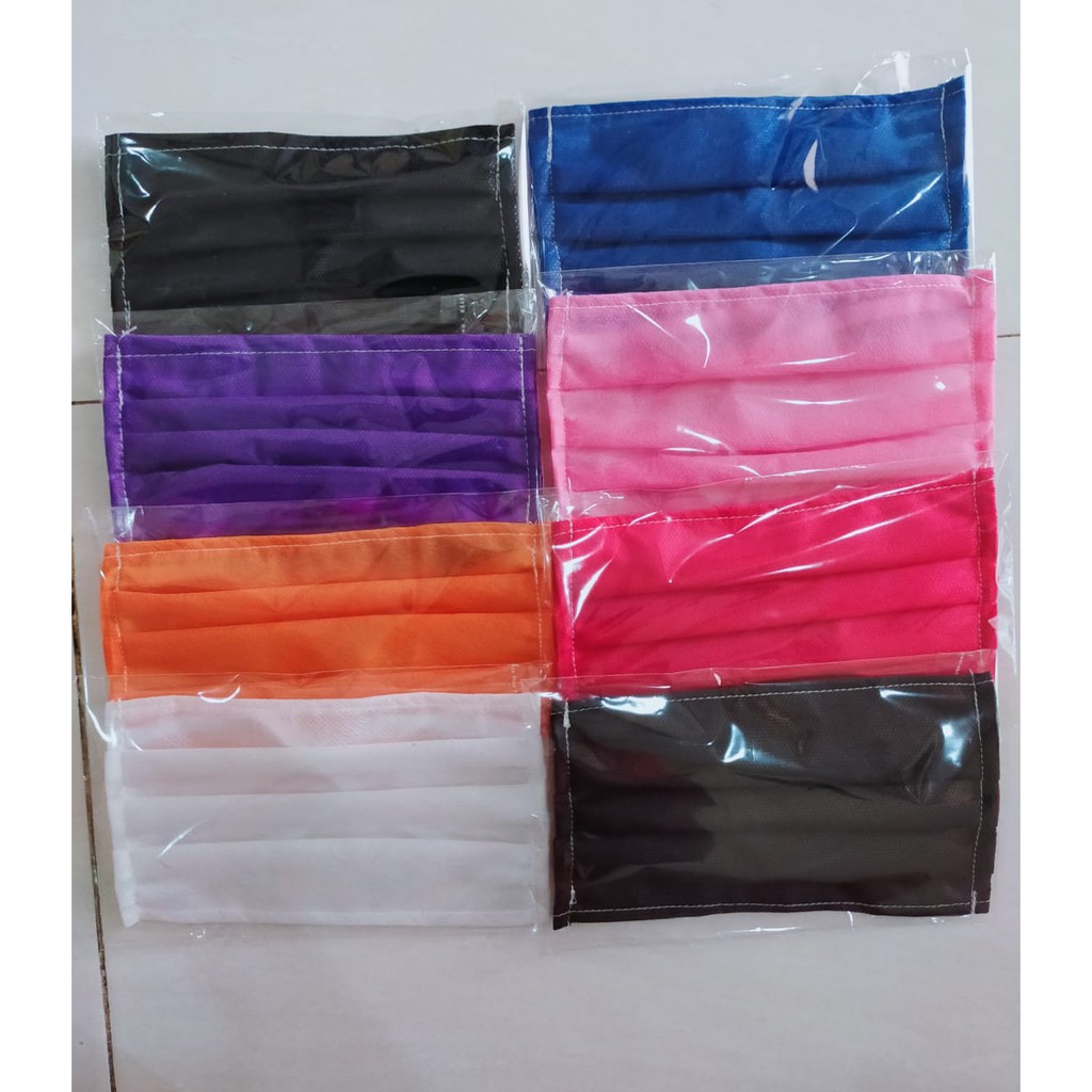 MASKER KAIN SPUNBOND 2 LAPIS ANTI BAKTERI 1 KG = 130pcs