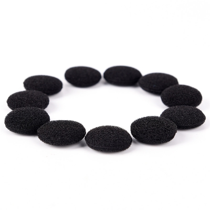 {LUCKID}30PCS Black Soft Foam Sponge Ear Pad Earbud Cap For Headphone Earphone Cover