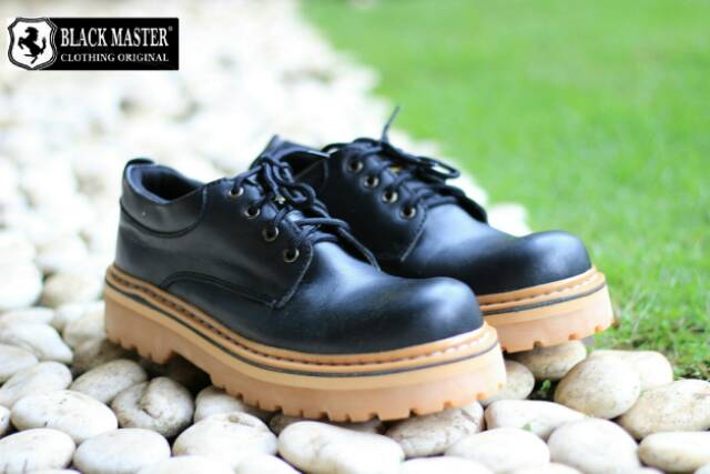 FULL LEATHER SEPATU LOW BOOT KULIT ASLI BLACKMASTER UNDERGROUND ORIGINAL