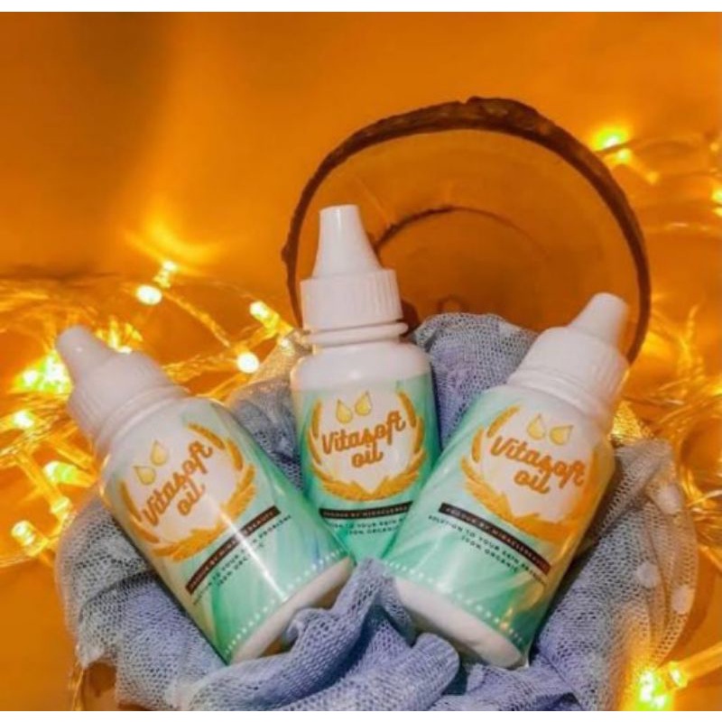 VITA SOFT OIL ORIGINAL TERBAIK VITASOFTOIL/AMPUH HILANGKAN BEKAS LUKA/KORENG/BENJOLAN