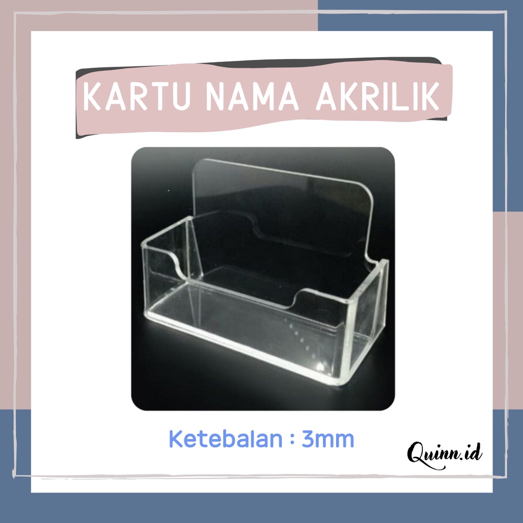 

Akrilik Kartu Nama / Tempat Kartu Nama / Kotak Kartu Nama