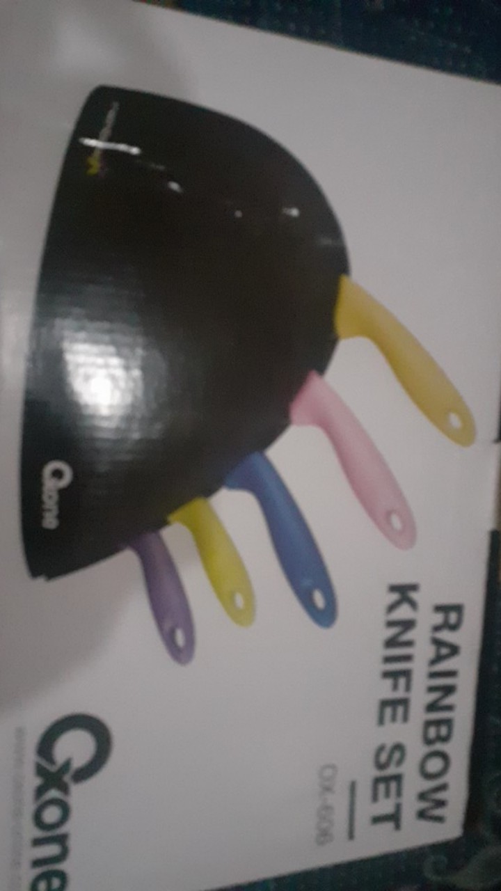 Na Oxone Pisau Dapur Set Rainbow Ox-606 | Ox 606 | Ox606