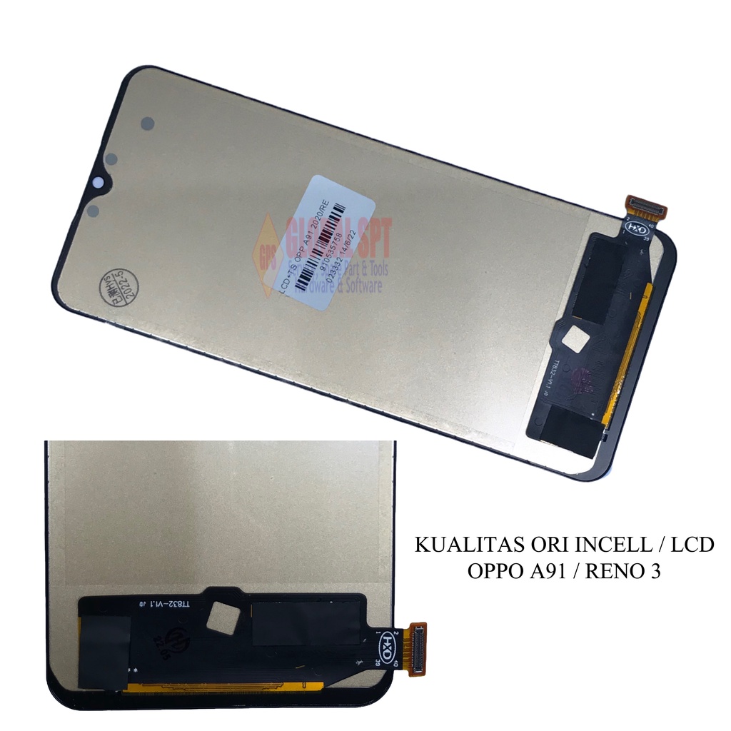 ORI INCELL / LCD TOUCHSCREEN OPPO A91 / RENO 3