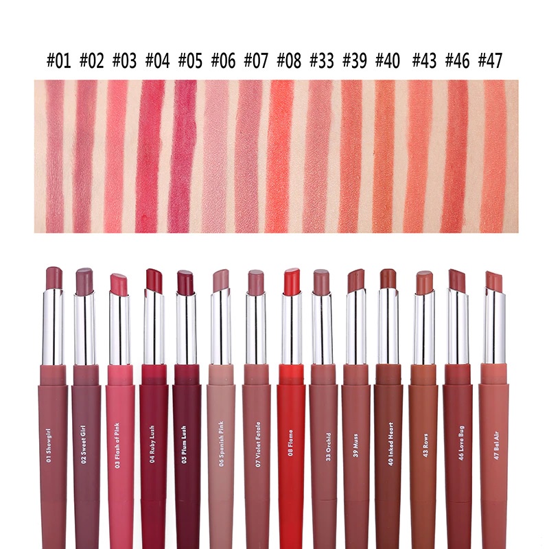 Miss Rose Lasting Long Multifunct Makeup Pencil Waterproof Pen Lipstick Lip Matte Liner CJR