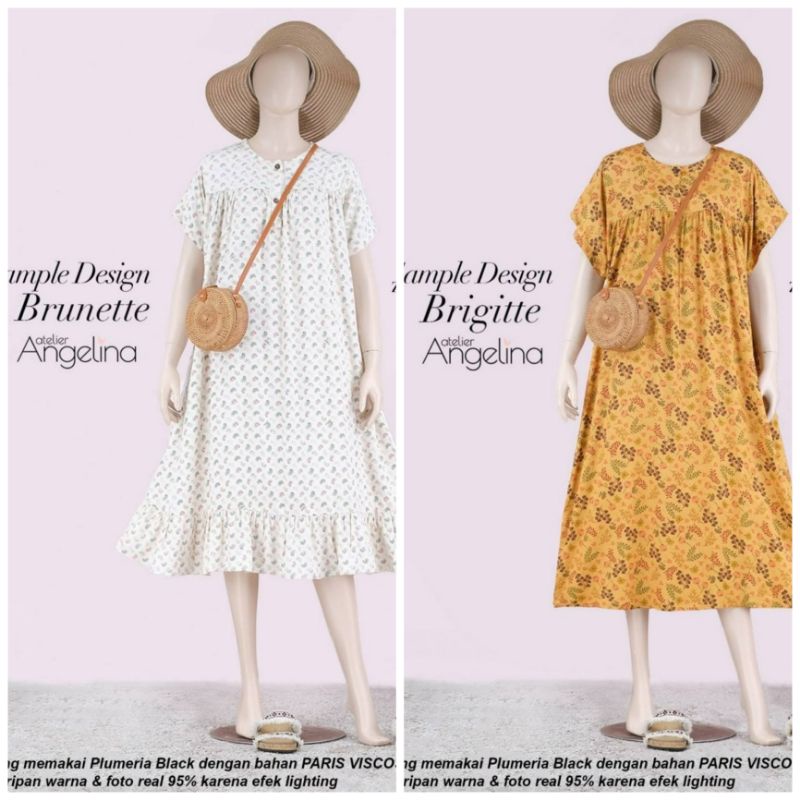 Sample Design Brunette & Brigitte | Daster Pendek | Viscose by Atelier Angelina
