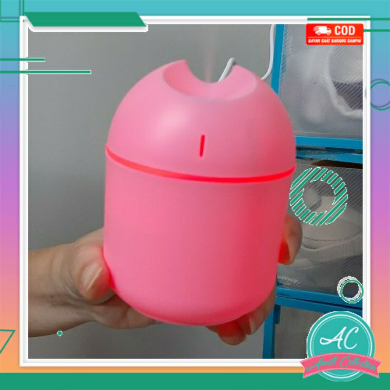 Humidifier LED aromaterapi diffuser pengharum penyejuk pewangi ruang mobil elektrik lampu RGB