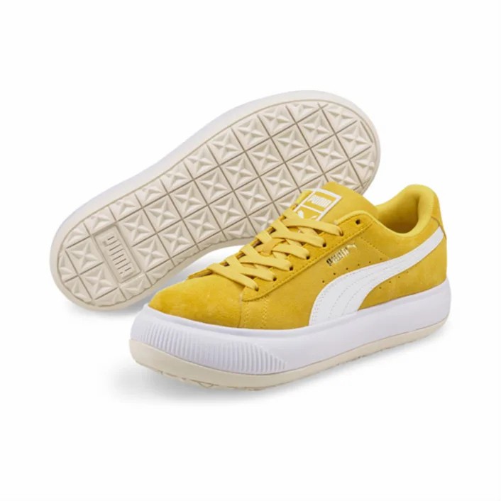Sepatu Puma Casual PUMA Suede Mayu Bamboo-White-Marshmallow 380686 11