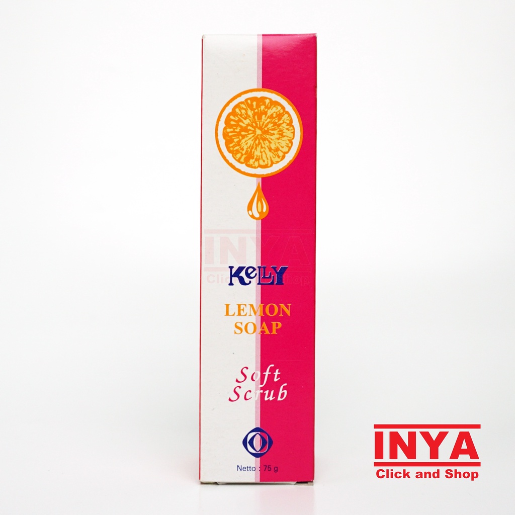 KELLY LEMON SOFT SCRUB FACIAL SOAP 75gr - Sabun Cuci Muka Cair