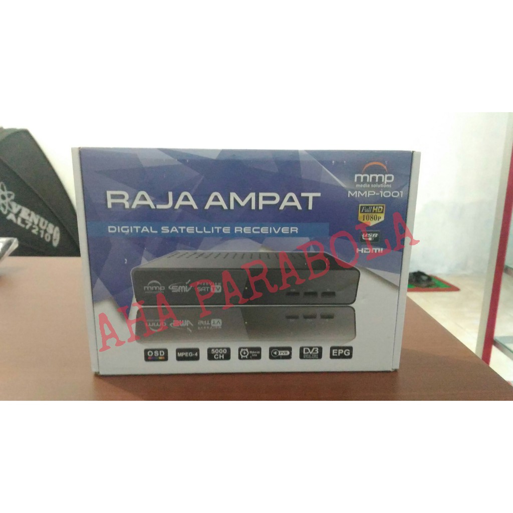 Receiver Parabola HD merk MMP Raja Ampat SMV TV