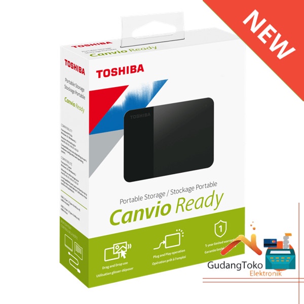 HDD EXT TOSHIBA CANVIO READY 4TB HDD External