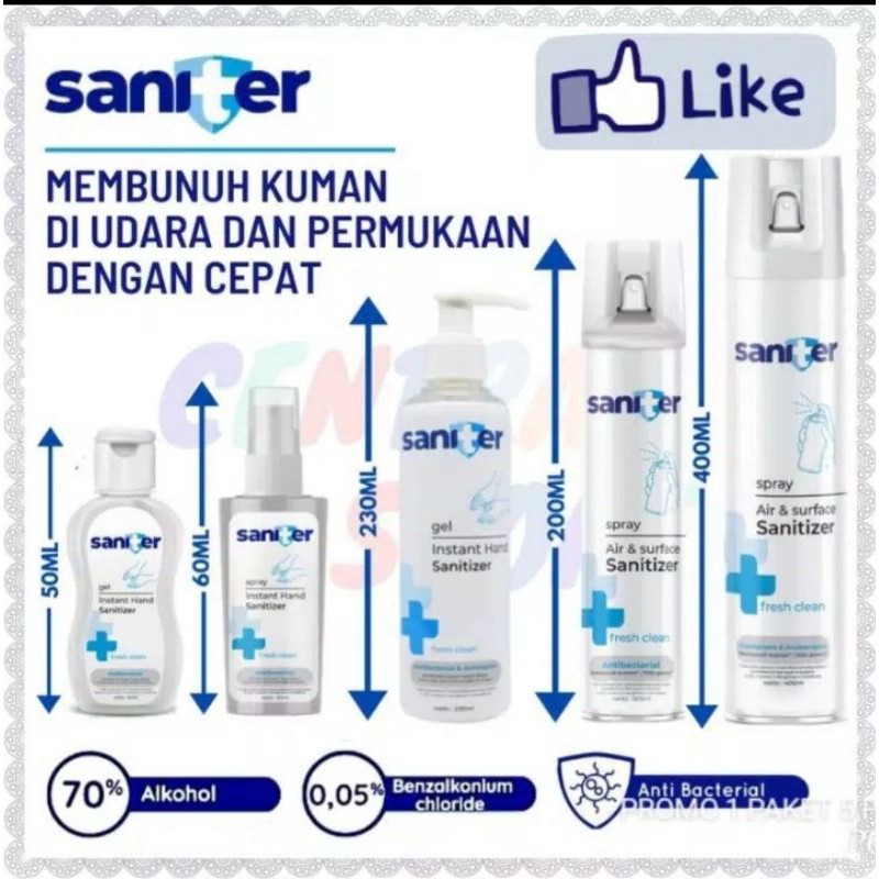 Hand Sanitizer Saniter pump gel 230ml