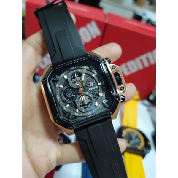 Jam tangan pria Expedition E6812/Ex6812/ 6812 Rubber Original