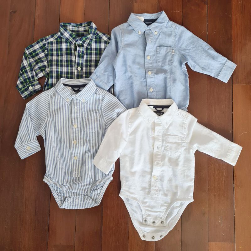 Oshkosh Kemeja Jumper Bayi Atasan Anak Laki Laki