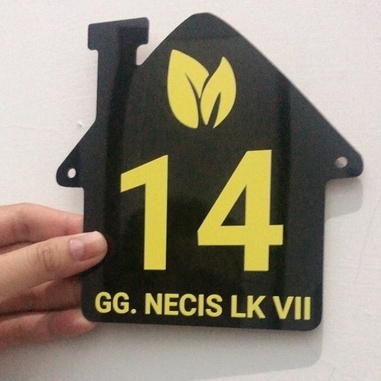 NOMOR RUMAH AKRILIK CUSTOM / Nomor Rumah Akrilik