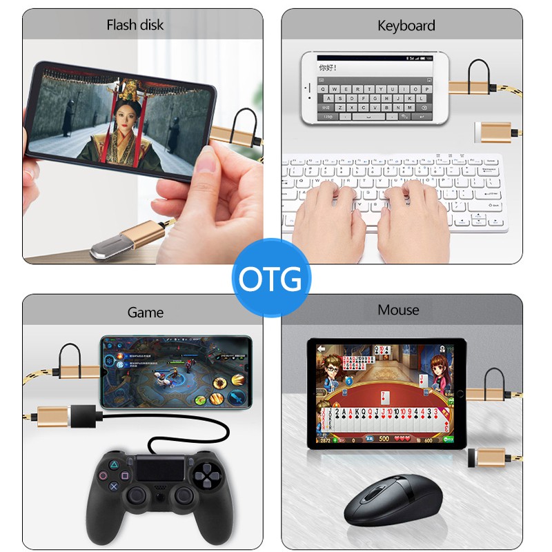 OTG 2 IN 1 MICRO To TYPE C + TYPE A/B FAST TRANSFER OTG FLASH DISK MOUSE